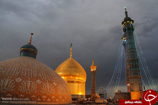 حرم حضرت معصومه(س) در شب میلاد+ تصاویر