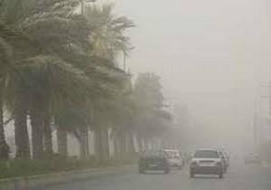 وزش تند باد و گرد و خاک در مرز شرقی استان
