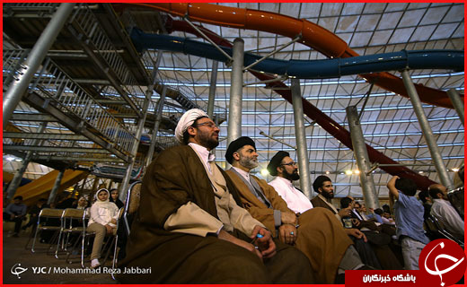 افتتاح پارک آبی آب و تاب با حضور رئیس مجلس + تصاویر