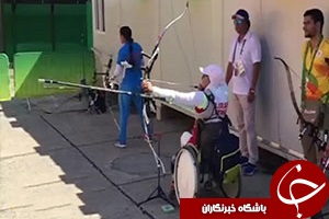 تمرین زهرا نعمتی پیش از مسابقه انتخاب خط+فیلم