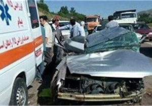 پنج مصدوم بر اثر تصادف پراید با زانتیا