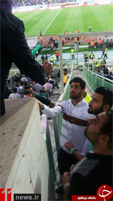 جنجال کنعانی زادگان روی سکوها + عکس