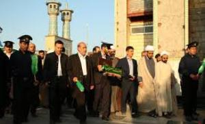 حضورکاروان حامل پرچم آستان مقدس حضرت معصومه(س)