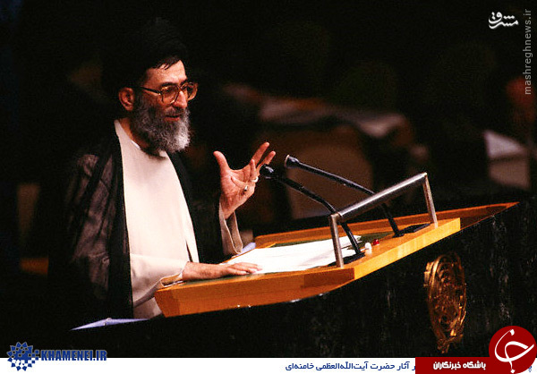 وقتی آیت الله خامنه&zwnj;ای در نیویورک &laquo;دولت آمریکا&raquo; را تهدید کرد