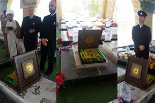 ادای احترام خدام رضوی به مقام شهدای "حشدالشعبی"
