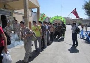 بدرقه کاروان راهیان نور شهرستان سروآباد