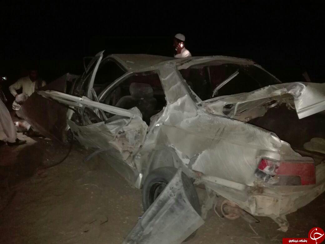 10 مصدوم در واژگونی پژو حامل اتباع افاغنه + تصاویر
