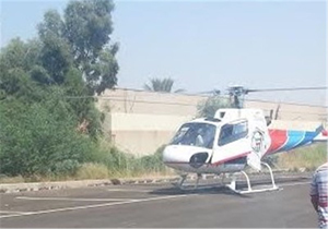 انتقال یکی از مصدومان آتش سوزی خط انتقال گاز گناوه به شیراز