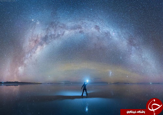 تصاویر خارق&zwnj;العاده آسمان شب در بزرگترین نمکزارهای جهان