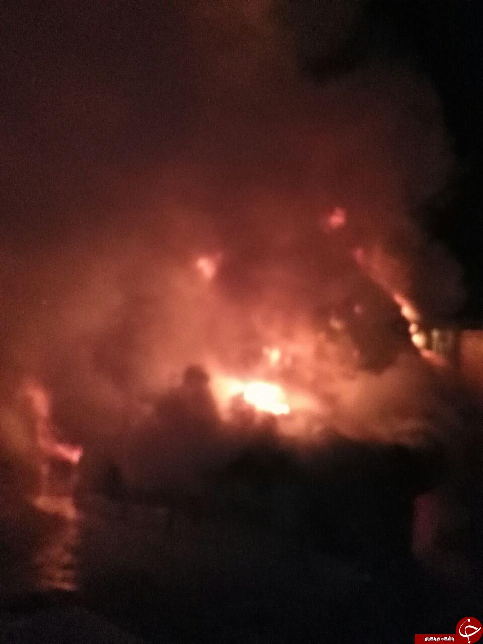 تصاویری از آتش سوزی در مراتع روستای گوار