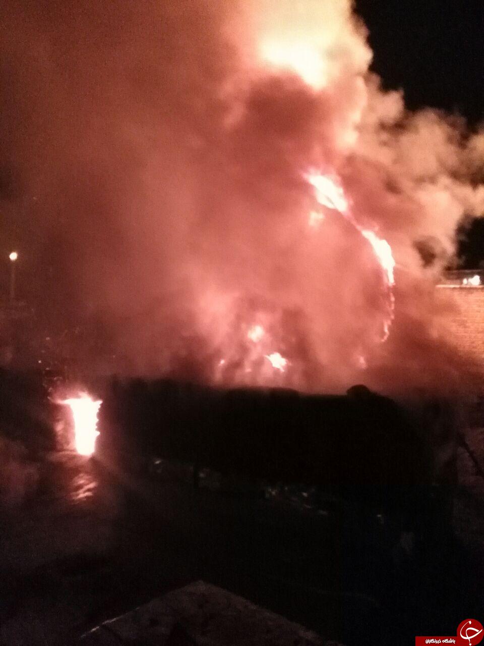 تصاویری از آتش سوزی در مراتع روستای گوار