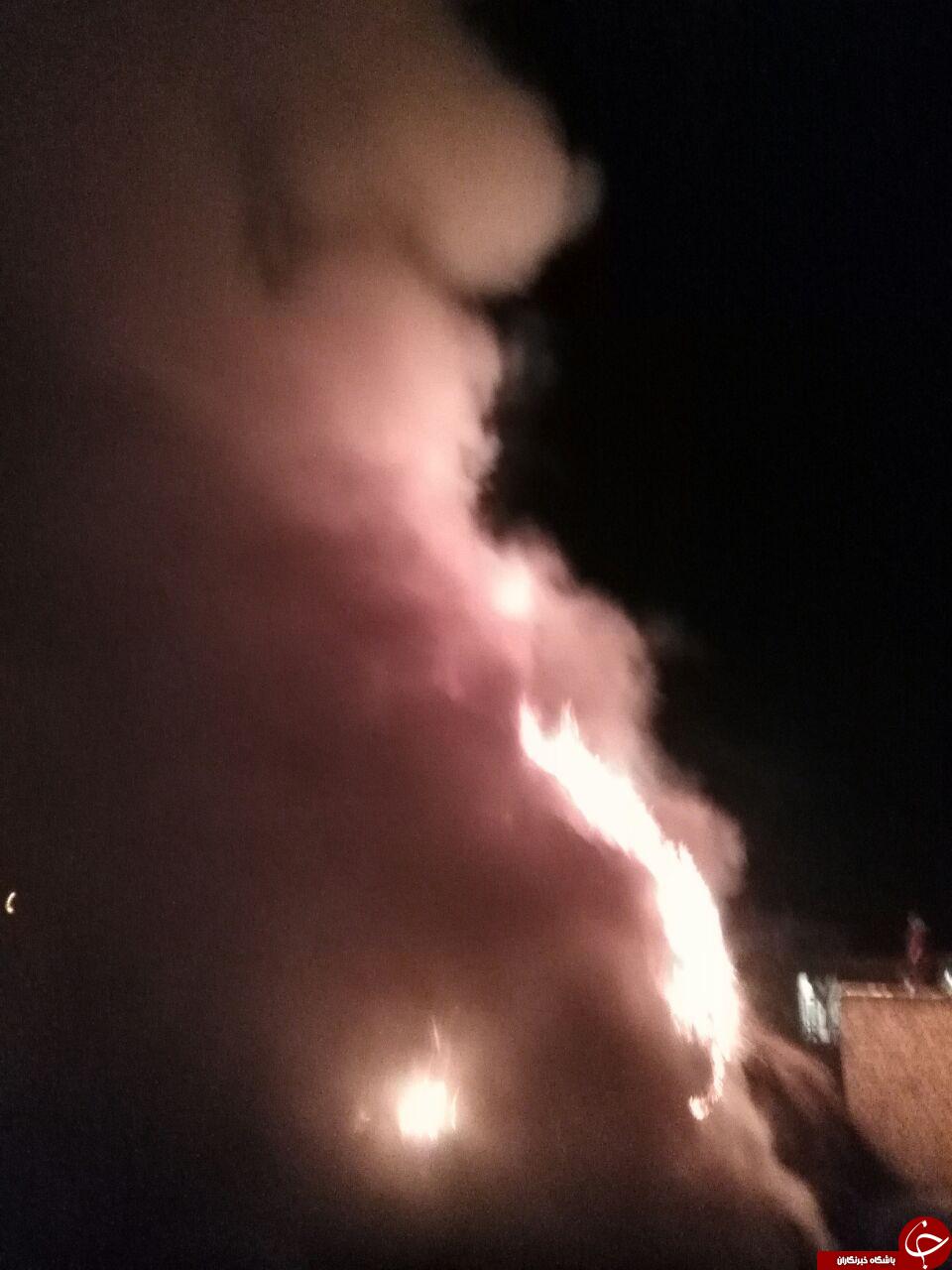 تصاویری از آتش سوزی در مراتع روستای گوار