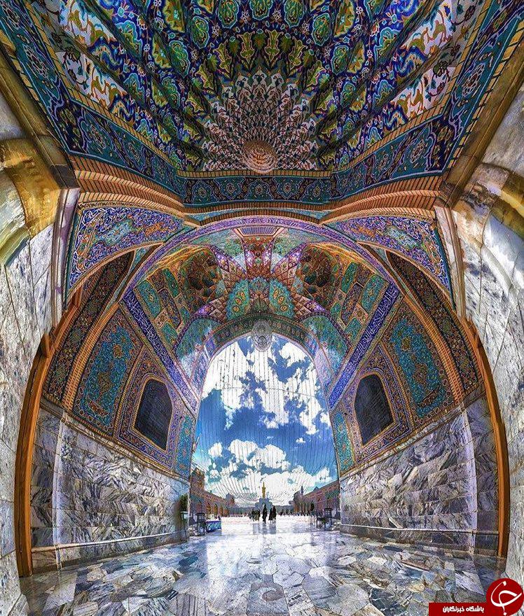 عکسی زیبا از صحن جمهوری اسلامی حرم امام رضا(ع)