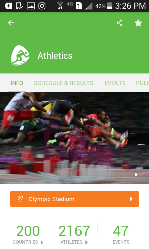دانلود نرم افزار رسمی المپیک Rio 2016