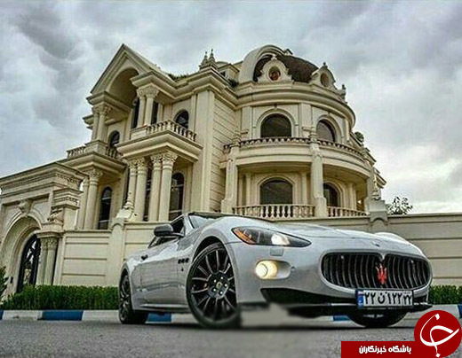 تصاویری از کاخ و ماشین شگفت&zwnj;انگیز بازیکن سرشناس در کوچه باغ های لواسان!