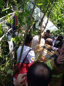 سقوط هواپیمای آموزشی در فرودگاه سردار جنگل +عکس و جزئیات