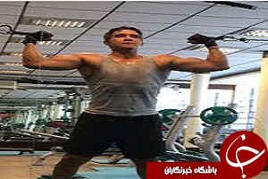 تمرین بدنسازی امروز احمد رضا عابدزاده+فیلم