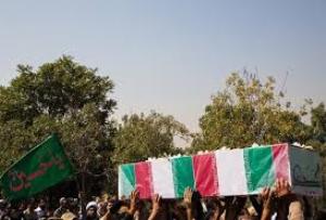 استقبال از پیکر مطهر شهید مدافع حرم در یزد