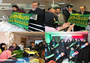 حضور کاروان رضوی در بیمارستان امام رضا (ع) کرمانشاه