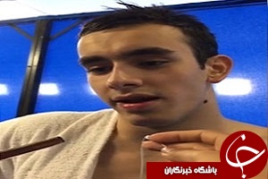 صحبتهای نسیمی شاد پس از کسب رتبه هفتم دویست متر+فیلم