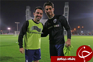 تمرینات بدنسازی ژاوی و پورعلی گنجی در السد + فیلم