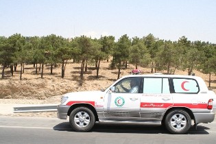 استقرار آمبولانس هلال احمر در سواحل