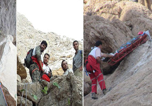 یک مصدوم در ارتفاعات کوه معلی نجات یافت