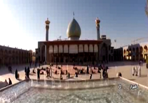 "شاه چراغ" آرامگاهی زيبا با معماری خاص و چشم نواز + فیلم