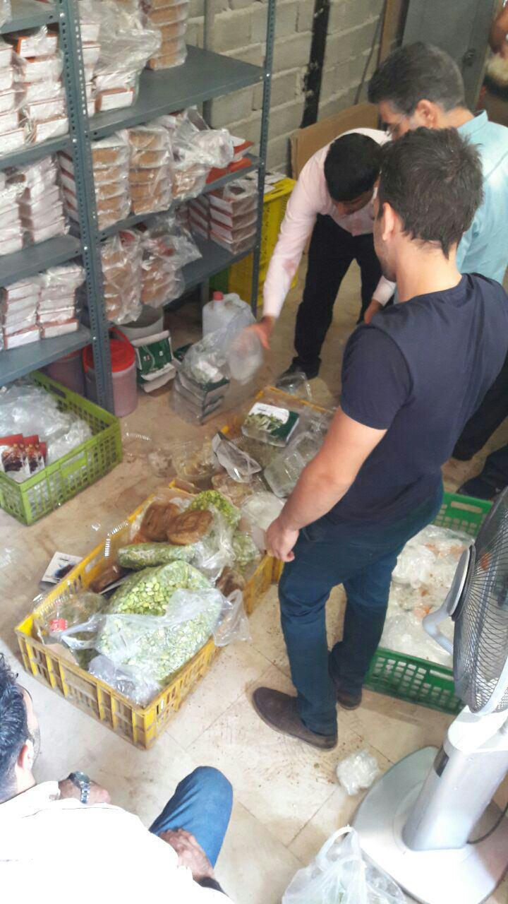 کشف و معدوم کردن 100 کیلو مواد غیربهداشتی در پردیس+ عکس