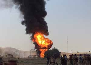 انفجار در چاهی نفتی در شمال غرب کرکوک