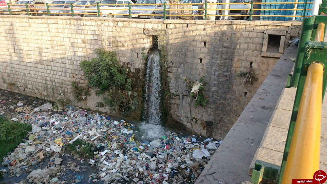 رودخانه الوند سرپلذهاب محلی برای انباشت زباله + تصاویر