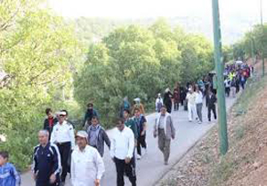 برگزاری همایش بزرگ پیاده‌روی خانوادگی در یاسوج