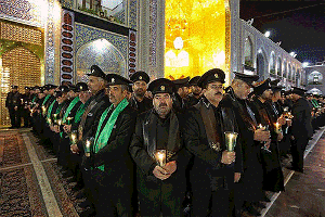 حضور خادمین حرم رضوی در استان زنجان