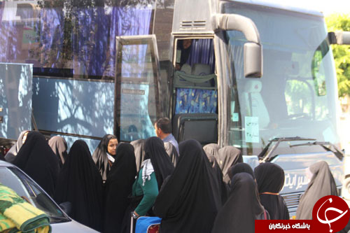 اعزام دانش آموز دختر تربت جامی به اردوی راهیان نور غرب + تصاویر