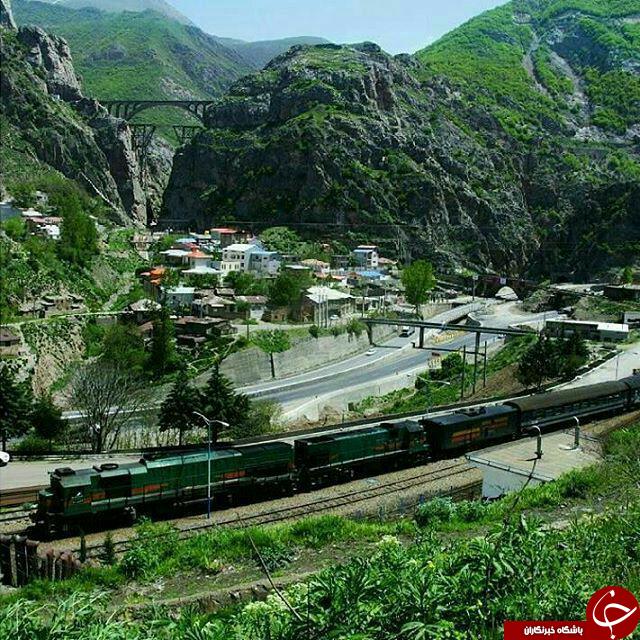 نمایی زیبا از ایستگاه راه آهن ورسک + عکس