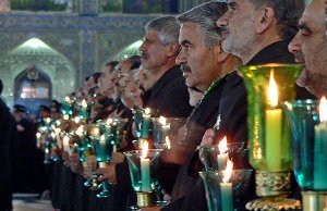 ورود کاروان حامل پرچم حرم رضوی به اندیمشک
