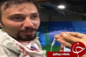 مصاحبه عابدینی بعد از نبرد اول در المپیک+فیلم