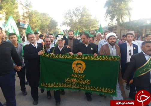 استقبال گسترده از خادمان حرم رضوی