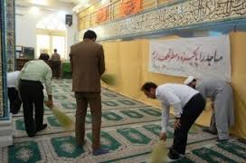 غبارروبی بارگاه امام زادگان وبقاع متبرکه استان زنجان