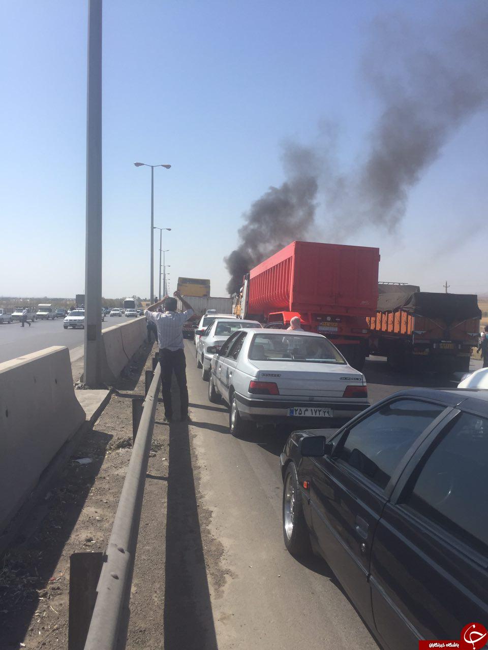 اتوبان تهران-قزوین بسته شد! + تصاویر