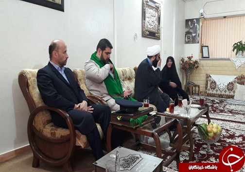 حضور خادمان حضرت معصومه در منزل پدری شهید حجت اسدی