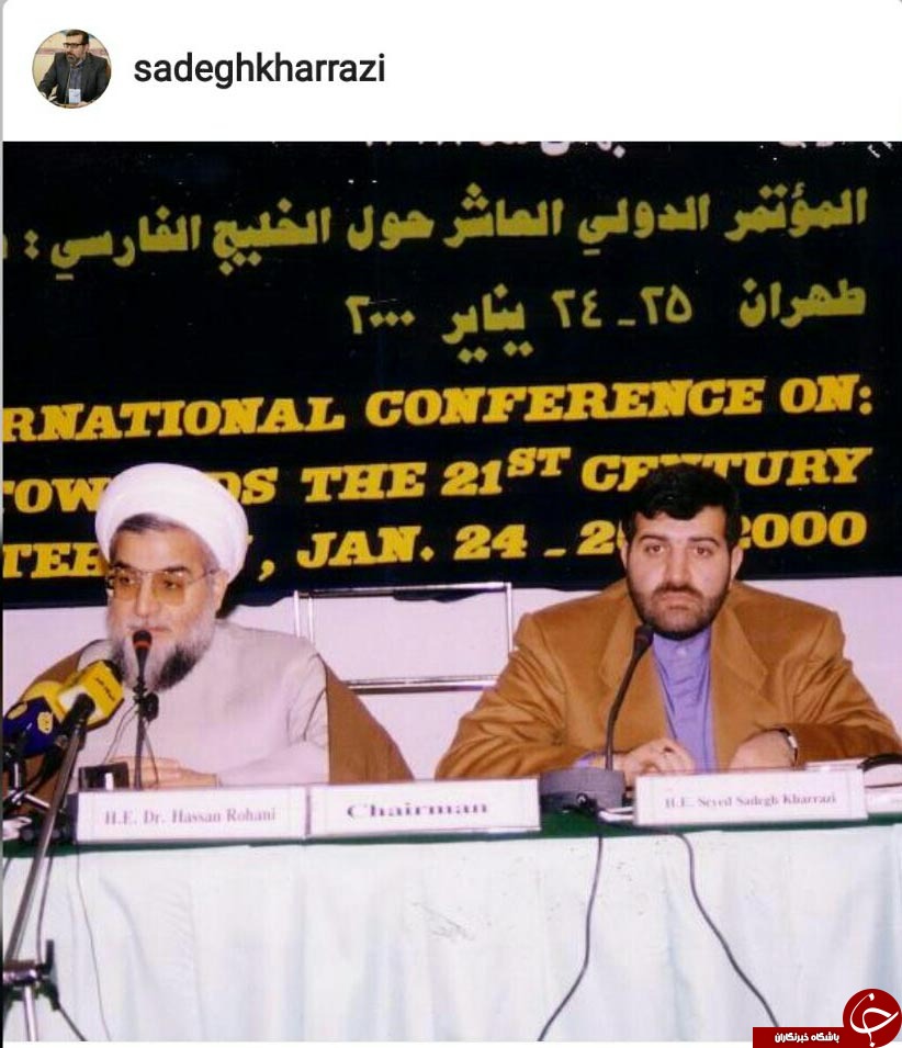 تصویری قدیمی از صادق خرازی در کنار روحانی +اینستاپست