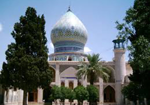 گلباران حرم مطهر علی بن حمزه (ع) در فارس
