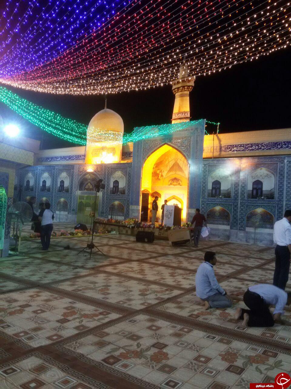 طراحی جالب حرم امام رضا (ع) در گراش + تصاویر