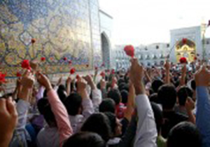 دوچرخه سواران جهرمی در بارگاه امام رضا