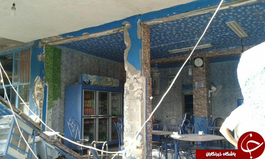تخریب رستوران با انفجار کپسول گاز + تصاویر