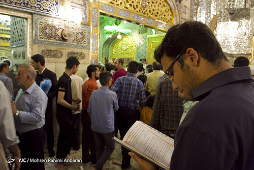 حال و هوای مشهد الرضا در شب ولادت میلاد امام رضا(ع) + تصاویر