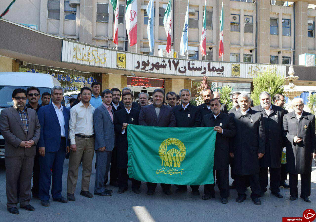 عیادت خادمین امام رضا (ع) از بیماران + تصاویر