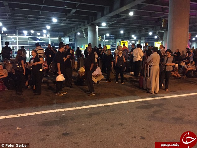 تصاویر فرودگاه JFK پس از تیراندازی شب گذشته
