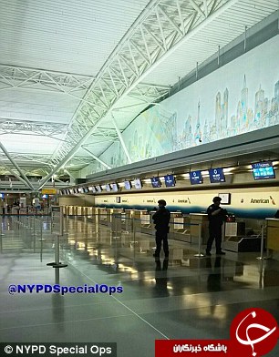تصاویر فرودگاه JFK پس از تیراندازی شب گذشته